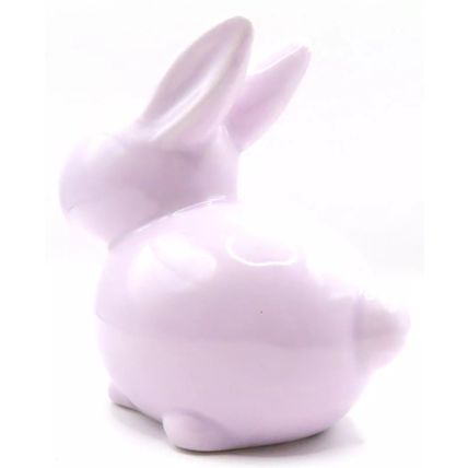 Lilac Bunny Ornament Figurine Ceramic 11 CM Great Easter Gift Hop Hoppity Decor