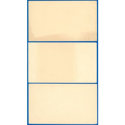 1879 Mint LOT/3 Postal Cards #UX6/UX6a, Pale Blue, Corner Crs & Toning, SCV $105