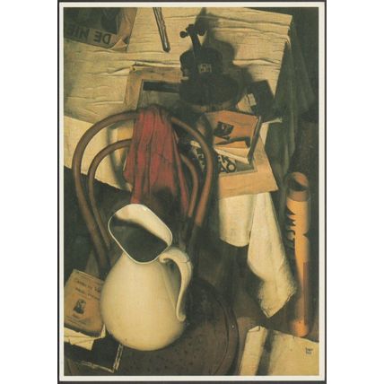 Dick Ket - Stilleven mit Rode Lap, c.1980s - Art Unlimited Briefkaart