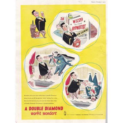 1952 DOUBLE DIAMOND BEER MAGAZINE ADVERT
