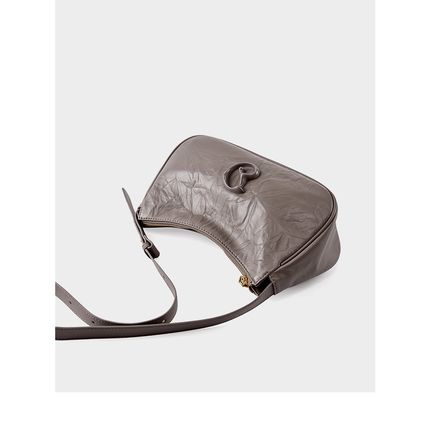 Genuine Leather Womens Handbags Ladies Purse Satchel Shoulder Bags Grey