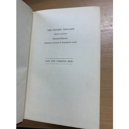 1948 ANTHONY TROLLOPE "CAN YOU FORGIVE HER?" VOLUMES 1 & 2 BOOKS (P8)