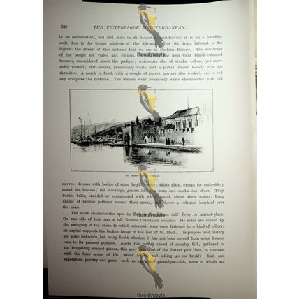 Old Water Gate Gravosa, Croatia, Book Illustration (Print), 1890