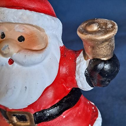 Greenbrier SANTA CLAUS Christmas STOCKING HOLDER Mantel Cement Hanger Hook