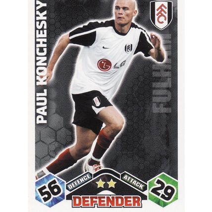 Match Attax 2009/2010 Paul Konchesky Fulham