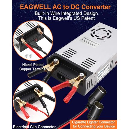 AC to DC Converter 12V Power Supply: Universal SMPS 120V AC to 12V 50A 600W DC C