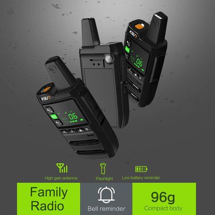 KSUN Long Range Walkie Talkies for Adults 22 FRS Channels LCD Screen,Flashlight