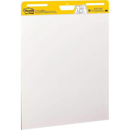 Post-It Super Sticky Easel Pad, 25 X 30 Inches, 30 Sheets/Pad, 6 Pads, Large Whi