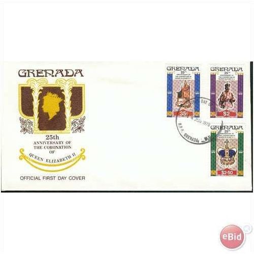 Grenada FDC 1978 - SG 946-948 - 25th Anniversary of Coronation 1