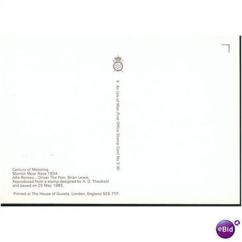 IOM PHQ 1985 - Cent of Motoring - Alfa Romeo
