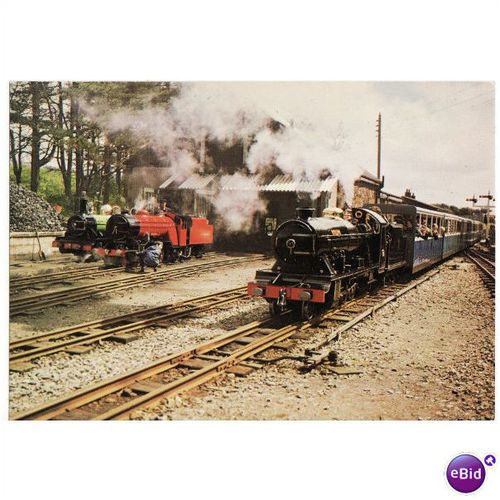 Miniature Railway Postcard RAVENGLASS & ESKDALE River Irt Mite Esk Shed