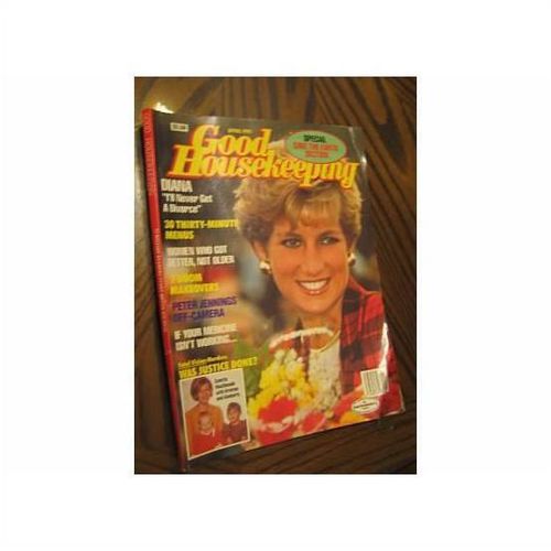 GOOD HOUSEKEEPING MAGAZINE APRIL 1991 PRINCESS DIANA "I'LL NEVER GET A DIVORCE"