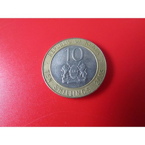 2005 REPUBLIC OF KENYA TEN SHILLINGS FREE POST. N