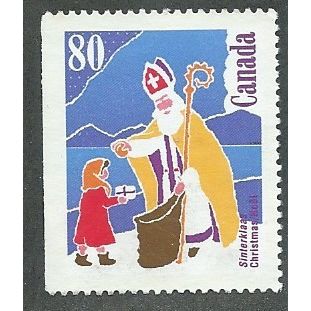 CAN 1991 80c 'CHRISTMAS ' FINE USED (EBID38-895)