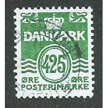 DEN 1933 425o 'NUMERAL - GREEN' FINE USED (EBID42-931)