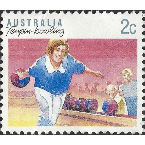 AUSTRALIA, SPORT, Tenpin Bowling, pink 1989, 2c