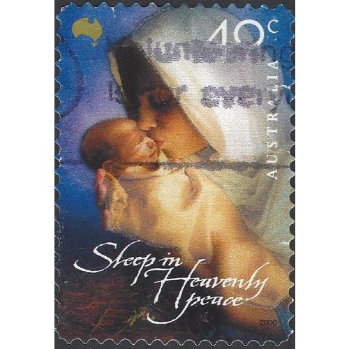AUSTRALIA, CHRISTMAS, Sleep in Heavenly Peace, blue 2000, 40c, #2