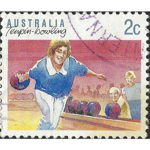 AUSTRALIA, SPORT, Tenpin Bowling, pink 1989, 2c, #4
