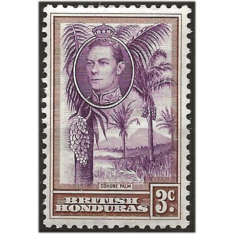British Honduras 1938 SG151 3c Purple & Brown Mounted Mint .. ..