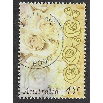 AUS 1998 45c 'GREETING STAMP - ROSES' FINE USED (EBID68-311)