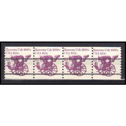 1904a 10.9c Hansom Cab Average MNH Dry Gum S/4 PreCnx CA0750