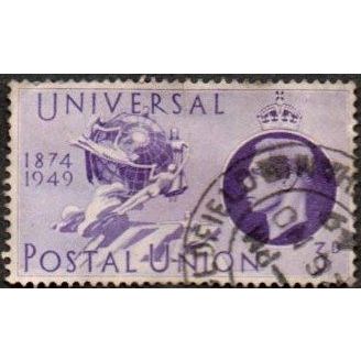 1949 George VI. 75th Anniv. Universal Postal Union. 3d Value. Unused