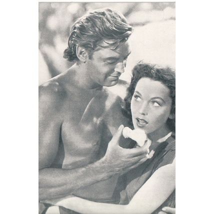 The Nostalgia Postcard 1890's - 1950's - Johnny Weissmuller & Maureen O'Sullivan