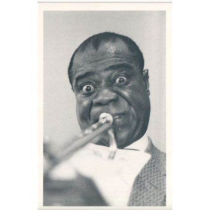 The Nostalgia Postcard 1890's - 1950's - Louis Armstrong, 1956