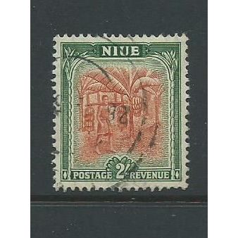 niue stamps sg121 sg 121 vfu 2/- 1950