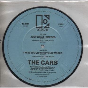 Cars - Just what I needed 1978 7" single vinyl picture disc record K12312