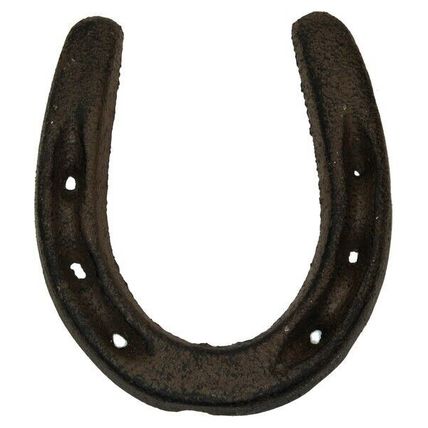 Cast Iron Rust Color Horse Shoe Set of 6