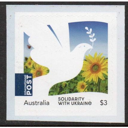 AUSTRALIA: 2024 SOLIDARITY WITH UKRAINE, MNH SELF ADHESIVE INTERNATIONAL. 562
