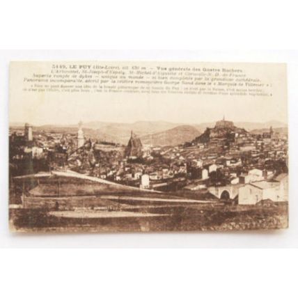 vintage postcard Le Puy