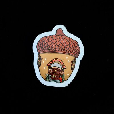 Acorn Fairy House | Vinyl Stickers[ ]
