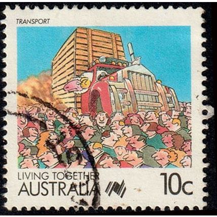 Australia 1988 Living Together 10c Used Stamp .