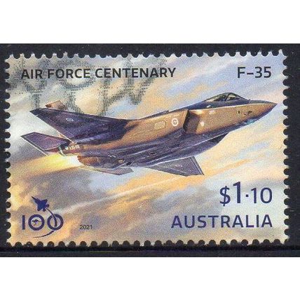 Australia 2021 Air Force Centenary - F-35 $1.10 Sheet Used