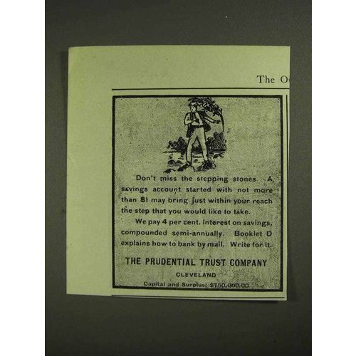 1903 Prudential Trust Company Ad - Stepping Stones