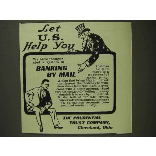 1903 Prudential Trust Company Ad - Uncle Sam