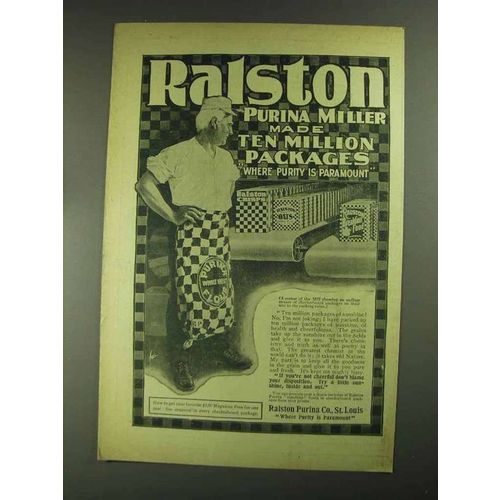 1903 Ralston Ad - Purina Flour, Crisps, Oats, Breakfast