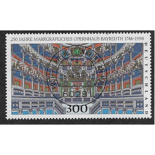 GER 1998 300pf '250TH ANN OF BAYREUTH OPERA HOUSE' FINE USED (EBID54-600)