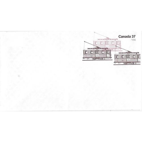 Canada. #EN118 Elizabeth II Transportation Postal Envelope MINT, Trolley