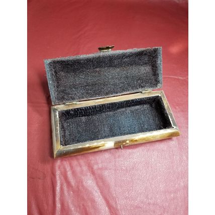 Vintage Camel Bone & Brass Treasure Box.