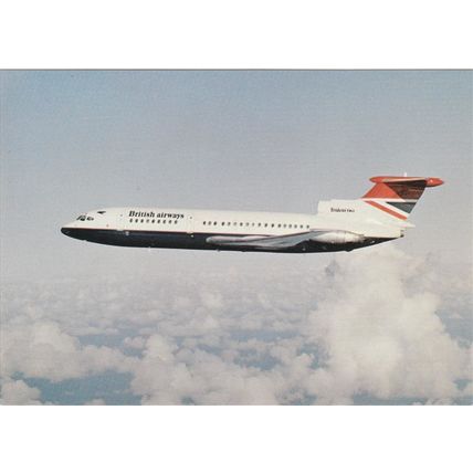 British Airways Trident 2 Civil Aircraft Postcard (A22631)
