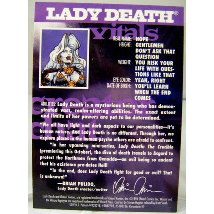 Promo Card Lot of (4) 1990's X-Files/ Evil Ernie/ Lady Death/ Rune