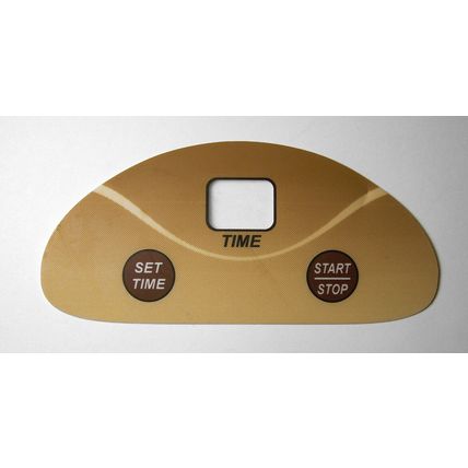 ESB Radiance Timer Oval Overlay 2 Button Timer Decal Sticker ESB Tanning Beds