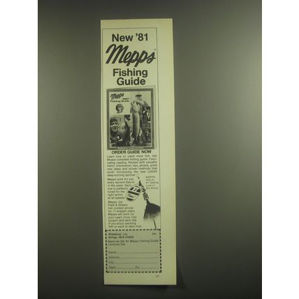 1981 Mepps Aglia Fishing Lure Advertisement