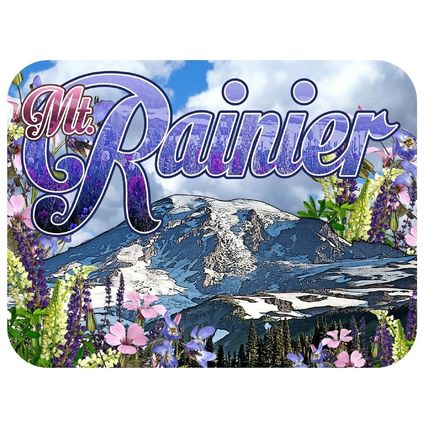 Mt. Rainier Washington Photo Fridge Magnet