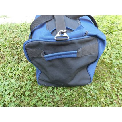 Zippered Travel Luggage Bag 21 x11 x12 Shoe Compt. Zippered, Blue