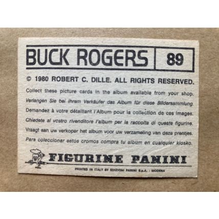 Buck Rogers Sticker # 89 (A) unused 1980 Panini