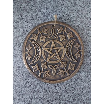 Wiccan/Pagan Pentagram Wall hanging plaque / decoration, Approx 20cm diameter